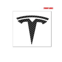 Car Hood Front Bonnet Grill Rear Trunk Emblem Logo Badge Sticker Decal For Tesla Model 3 Model S X Model Y Roadster SpaceX