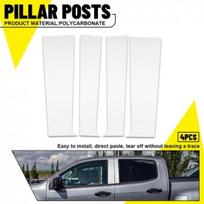 4 vnt. C stulpelio apdailos chromuotos dangteliai Chevrolet Colorado 2015-2022 m., GMC Canyon white