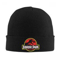 Jurassic Park Knitted Caps Women's Men's Skullies Beanies Winter Hats Warm Cap black