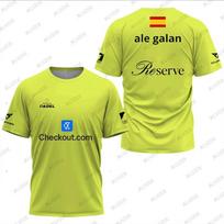Šauni Padel kvėpuojanti trumpomis rankovėmis sportinė vyriška/moteriška marškinėlių vasarinė greitai džiūstanti gatvės stiliaus O formos iškirptė Teeshirt Nauja Padel sporto vaikams/suaugusiems viršutinė dalis XL yellow