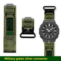 GA2100 Kilpos dizaino drobės dirželis Skirtas Casio G-SHOCK 5611 GA-2100 GA-2110 GA-B2100 vyriškas Lauko sporto Nailoninis laikrodžio dirželis aksesuaras For GA2100 GA-B2100 black