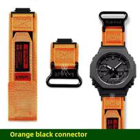 GA2100 Kilpos dizaino drobės dirželis Skirtas Casio G-SHOCK 5611 GA-2100 GA-2110 GA-B2100 vyriškas Lauko sporto Nailoninis laikrodžio dirželis aksesuaras For GA2100 GA-B2100 orange