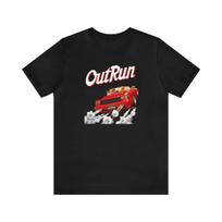 Outrun Sega Genesis Arcade Pixel Art Unisex Short Sleeve Tee 100% Cotton T-shirt Mens Tees Top L gray