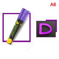 Liquid Chalk Erasable Highlighter Whiteboard Graffiti LED Advertisement Chalkboard Fluorescent Marker Pen Art Supplies High Quality violetinė