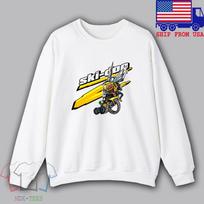 SkiDoo Ski Doo komanda Sniego motociklas Vyrai#039;s Balti Dydis S iki 3XL Unisex Marškinėliai L white