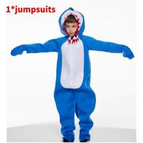 Kids Shark Costume With Polyester Material For Halloween And Party Dress Up M mėlyna