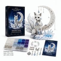 Rankų darbo medžiaginis gyvūnėlių rinkinys su karoliukais 3D dizaino karoliukų meno rinkinys „Pasidaryk pats“ karoliukų nėrimo amato rinkinys Amato mėgėjams Style-6 gray