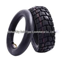 10-Inch Off-Road Electric Scooter Tires with 80/65-6 Inner & Outer Tubes (10x2.50) and Liner Generic Inner Tube 45-degree Valve gray