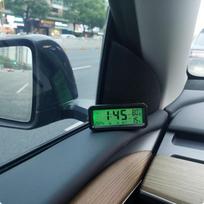 Digital Thermometer Hygrometer Clock Solar Powered Temperature Humidity Universal Charging black