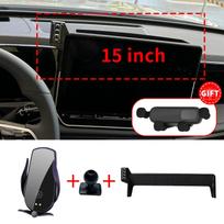 Fit for VW Tiguan 2025 2026 Phone Holder, Dashboard Screen Mount Bracket Easy tallation Car Accessories Charging D Black 15 gray