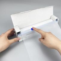 1 Roll Antibacterial Disposable Cutting Board Mat Transparent Chopping Sheets  Barbecue with box white