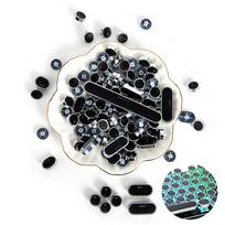 104 Keys Retro Round Keycaps Double Shot Diy Keycap Backlit Mechanical Keyboard Black upgrade black