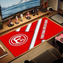 Fortuna Düsseldorf Color Mouse Pad Large Gaming Table Cushion Non-slip Laptop Tablet Big Mousepad XXL Mat Mini PC Playmat With Lock edge 30cmx60cm(11.8x23.6inch) white