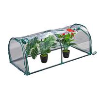 Robust Tunnel Greenhouse Cover to Shield Your Plants from Wind Rain and Snow 120*60*50 cm (PVC) gray
