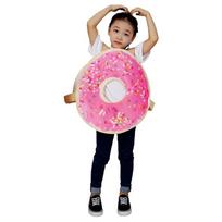 Halloween Costume Set Family Matching Outfit Kids Adult Donut Themed Cosplay Photography Party Accessory Pink Red Kids Donut Costume pink