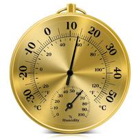 10CM Wall Thermometer Hygrometer Decorative Analog Thermo-hygrometer Temperature and Humidity Gauge for Home Garden Warehouse 2 kaip parodyta spalva