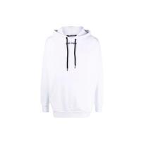 PALM ANGELS Logo Printed Hoodie PMBB036C99FLE0010110 S white