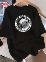 Argentine Dogo Badge Printed Tshirt For Men And Women Retro Pet Dog Round Neck Short Sleeve Casual Top 4XL