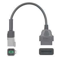 To BRP 6Pin Fault Code Diagnostic Adapter for Ardier All Terrain Vehicle UTV Motorcycle 6 Pin Extension Cable Too gray