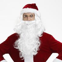 2025 Profesionalus Kalėdų Senelio perukas ir barzda #3 beard+wig+hat white