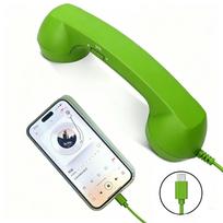 su mikrofonu telefono ragelis telefono stiliaus rankinis mobiliojo telefono imtuvas žalia