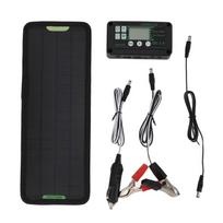 12V 10W MPPT Solar Charge Controller Power Loss Prevention Waterproof 12V Solar Panel Battery black