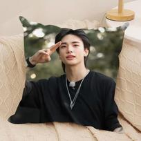 H-hyunjin-n Pagalvės užvalkalas Šilkinis Trumpo plauko Sofos pagalvės užvalkalas Paslėptas užtrauktukas Minkštas apsaugantis nuo dulkių dėklas Namų dekoravimui 40cmx40cm