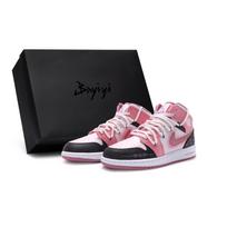 Jordan Air Jordan 1 Vintage krepšinio bateliai Moteriški vidutinio aukščio balti DQ8423-616(Team80-S-BOX) 35.5 black
