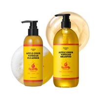 Mami Care Apple Cider Vinegar(ACV) Set: pH Balancing Cleanser 200ml & Anti-Hair Loss Shampoo 500ml beige