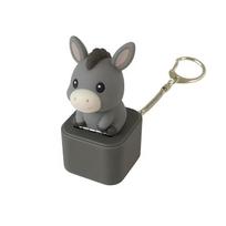 Beždžionė, Balandis, Asilas Mažas Žuvėdra Gyvūno Raktų Pakabukas, Apšviečiamas Clicker, Suaugusiųjų Streso Malšinimo Ir Nerimo Jutimo Žaislas Little Donkey gray