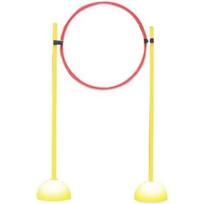 FPV Drone Racing Obstacle Kit: 1M Pole & 40CM Ring yellow