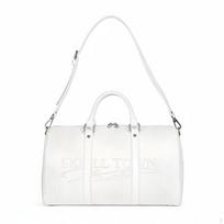 Travel Duffel Bag, Large Capacity, Snake Pattern, Unisex Handbag Beige smėlis