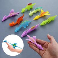 10Pcs Catapult Launch Turkey Slings Chick Elastic Flying Finger Sticky Toy Kids Birthday Party Favors Goodie Pinata Fillers 10Pcs blue