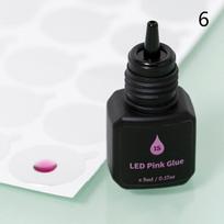 5ml UV klijai blakstienų priauginimui Greitai džiūstantys Stiprūs Dirbtinių blakstienų priauginimo klijai Ilgai išliekantys UV klijai blakstienoms 6 black
