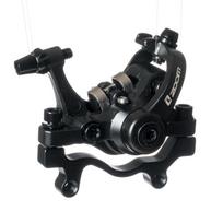ZOOM DB680 MTB Double Driver Disc Brake IS/PM 160mm Mountain Bike Mechanical Caliper Dual Piston Electric Bilateral Drive Bicycl Black Rear Brake