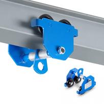 VEVOR Manual Trolley, 0.5 Ton Load Capacity, Push Beam Trolley with Dual Wheels, Adjustable for I-Beam Flange Width 53 mm to 140 mm 21 x 21 x 19 cm