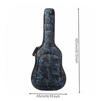 Thickened Acoustic Guitar Bag | shielded, Case, for Lessons, gray