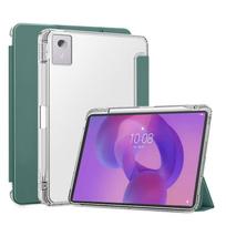 For Lenovo Idea Tab Plus 12.1 Case with Pen Holder Leather Soft Back Stand Cover For Xiaoxin Pad 12.1 inch Case tb365fc tb361fu XiaoxinPad 12.1 inch tamsiai žalia spalva