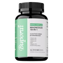 Vyriškos 18-in-1 magnio komplekso kapsulės, 4310 mg, Mineralų papildas ir kasdienė gerovė 120*1