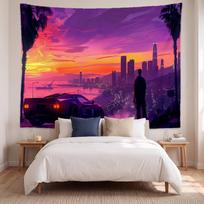 Grand Theft Auto (1) Art Wall Hanging Tapestry for Home Bedroom Living Room Decor Great Gift Idea 180cmx230cm