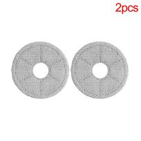 For Dreame MOVA E40 Ultra Robot Vacuum Roller Rubber Main Brush Mop Pad Dust Bag Filter Side Brush Accessories Spare Part Mop Pad-2pcs white