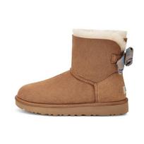 UGG Mini Bailey Bow Plaid Ribbon Women's 1119115-CHE EU 39 brown