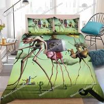 S-Salvador Dali Pop Art Duvet Cover Set Home Style Bedding Soft Laundry Cotton Bed Four Seasons Student Dormitory Home Textile02 70x133cm 2pcs