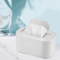 Kūdikio servetėlių šildytuvas, reguliuojama temperatūra, USB, servetėlių drėgnas popierius, šildymo dėžutė namams, automobiliui white