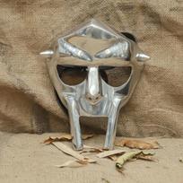 MF DOOM Kaukė Gladiatoriaus Šalmas Veidas Metalinė Apdaila Hip-Hop Cosplay Kolekcinis gray