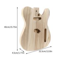 Maple Wood DIY Electric Guitar Body with Single Tremolo beige