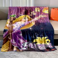 6 Dydžiai Gražus Princesės R-Rapunzel Spaudinio Pledas Miegamojo Svetainės Sofos Darbo Kambario Vaikų Kambario Dekoras Pledas Šventinės Dovanos 75x90cm(30x35in) pink