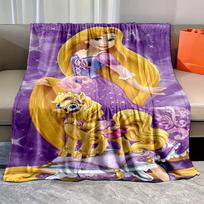 6 Dydžiai Gražus Princesės R-Rapunzel Spaudinio Pledas Miegamojo Svetainės Sofos Darbo Kambario Vaikų Kambario Dekoras Pledas Šventinės Dovanos 75x90cm(30x35in) yellow