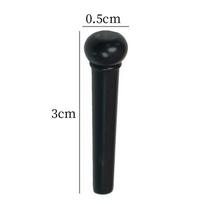 Folk Acoustic Guitar Bridge Pins & Tuning Pegs - White & Black Styles black