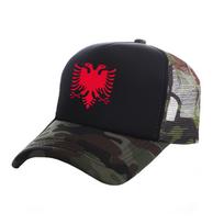 Albanija Erelis Trucker Kepuraitės Unisex Albanijos Kepurė Beisbolo Kepurė Ši vasara Unisex Tinklelio Kepuraitės MZ black